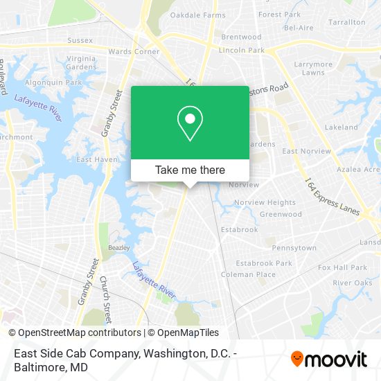 Mapa de East Side Cab Company