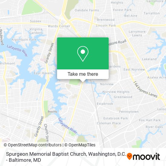 Mapa de Spurgeon Memorial Baptist Church