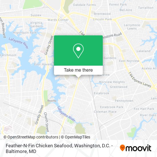 Mapa de Feather-N-Fin Chicken Seafood