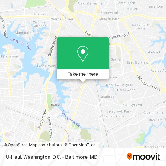 Mapa de U-Haul