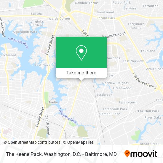 The Keene Pack map