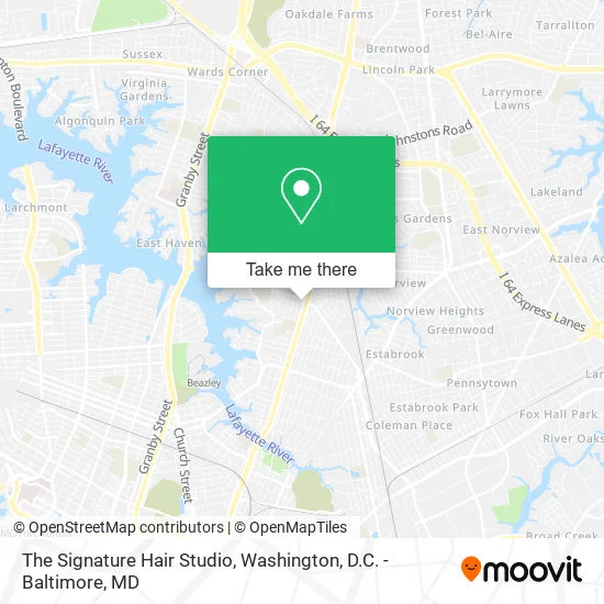 The Signature Hair Studio map