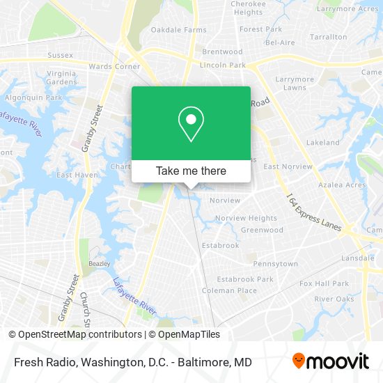 Fresh Radio map