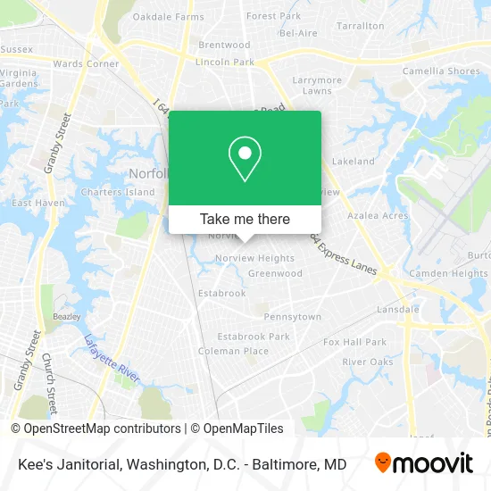 Kee's Janitorial map