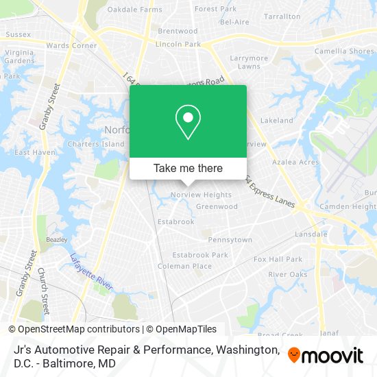 Mapa de Jr's Automotive Repair & Performance