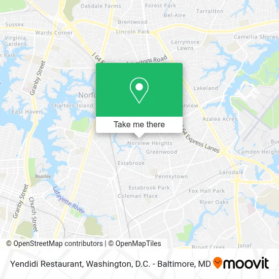 Yendidi Restaurant map