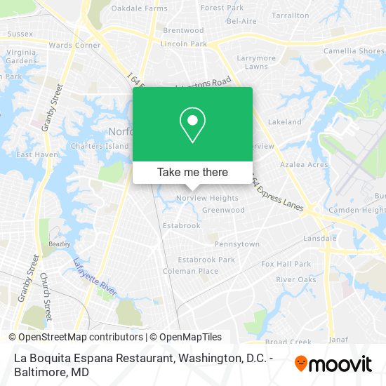 La Boquita Espana Restaurant map