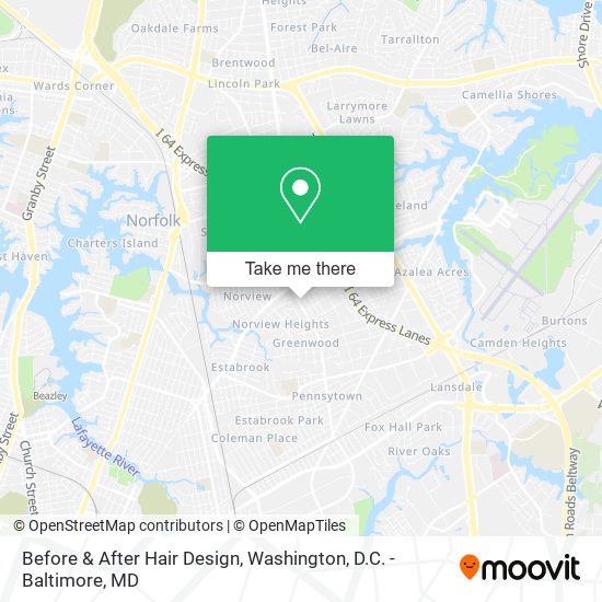 Before & After Hair Design map