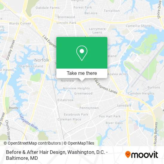 Before & After Hair Design map