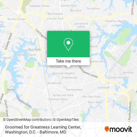 Groomed for Greatness Learning Center map