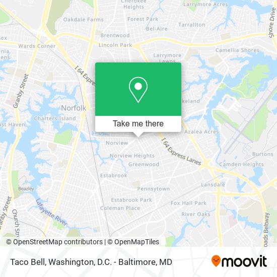 Taco Bell map