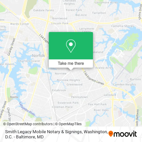 Smith Legacy Mobile Notary & Signings map