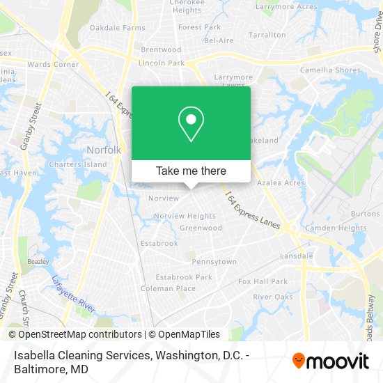 Mapa de Isabella Cleaning Services