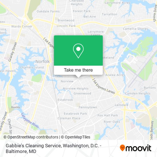 Mapa de Gabbie's Cleaning Service