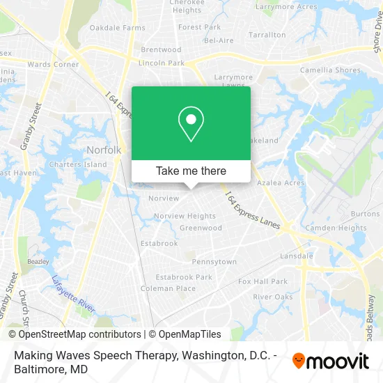 Making Waves Speech Therapy map