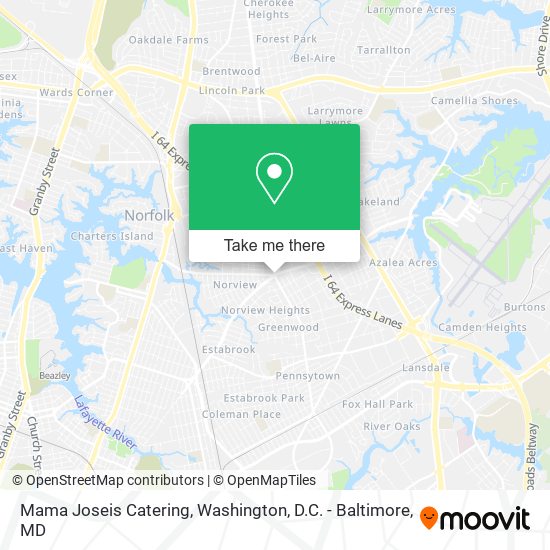 Mama Joseis Catering map