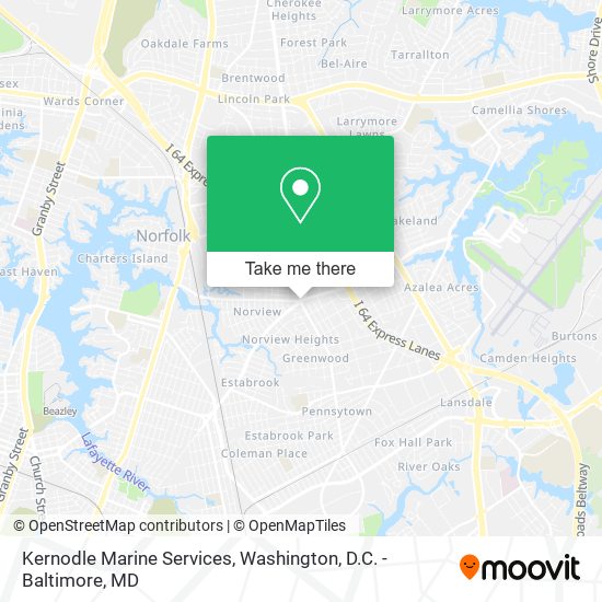 Kernodle Marine Services map