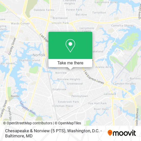 Chesapeake & Norview (5 PTS) map