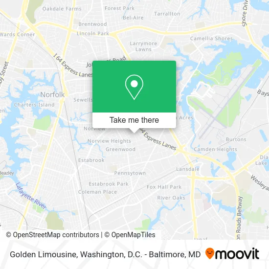 Golden Limousine map