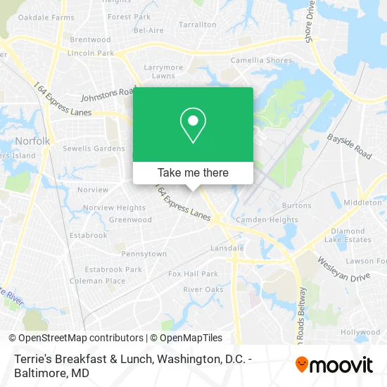 Mapa de Terrie's Breakfast & Lunch