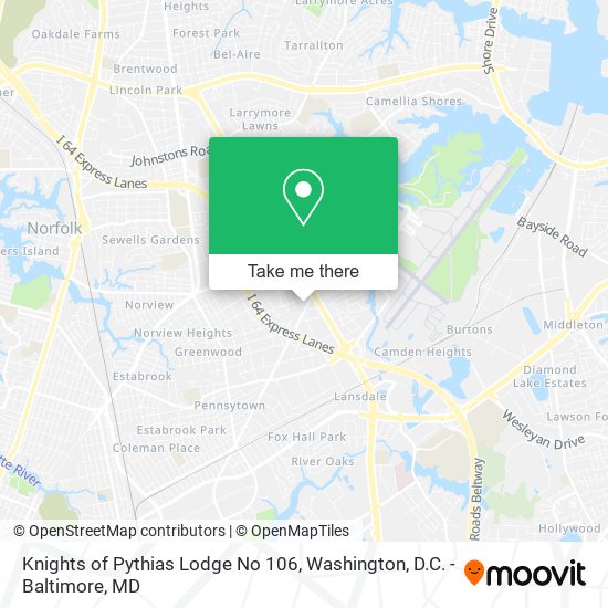 Knights of Pythias Lodge No 106 map