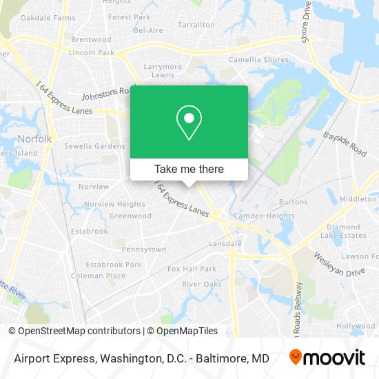 Airport Express map