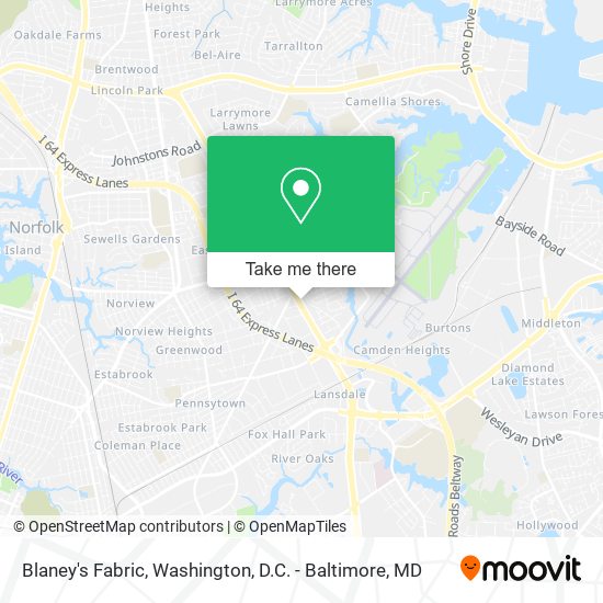 Blaney's Fabric map