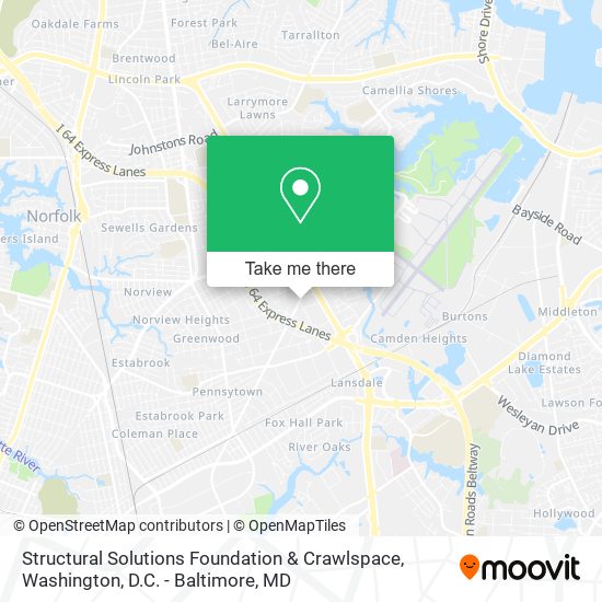Structural Solutions Foundation & Crawlspace map