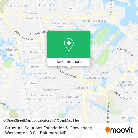 Structural Solutions Foundation & Crawlspace map