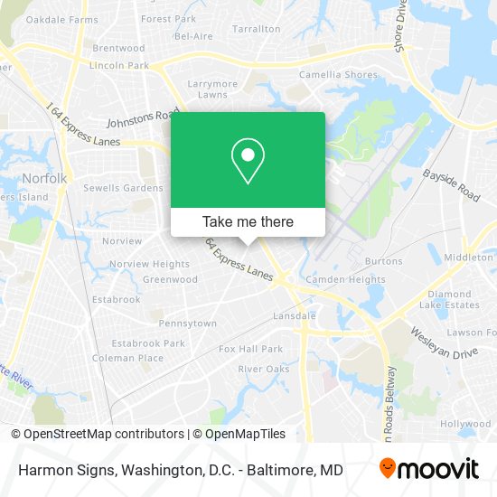 Harmon Signs map