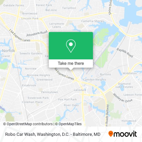 Mapa de Robo Car Wash