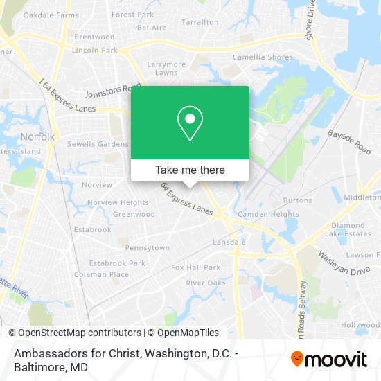 Ambassadors for Christ map