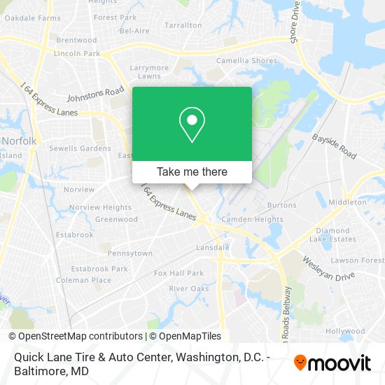 Mapa de Quick Lane Tire & Auto Center