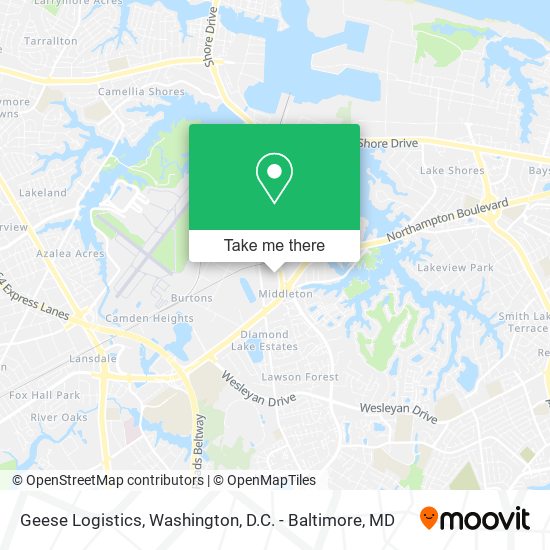 Mapa de Geese Logistics