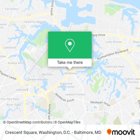 Mapa de Crescent Square