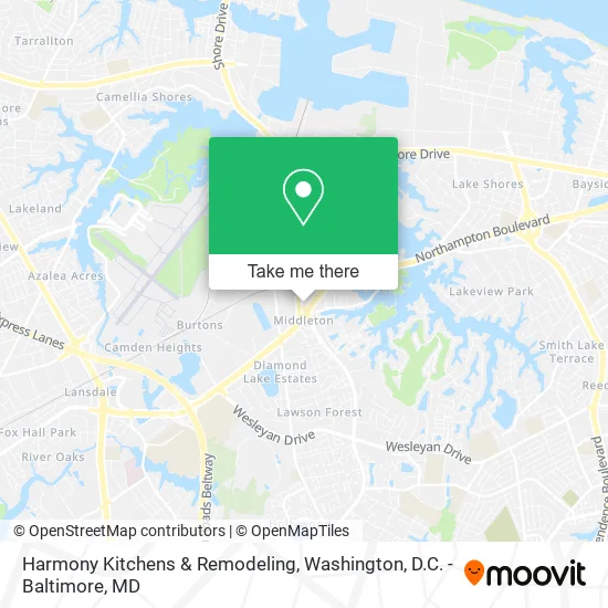 Harmony Kitchens & Remodeling map