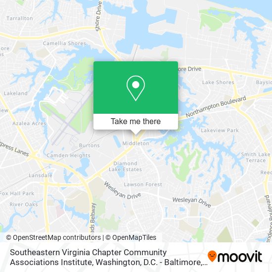 Southeastern Virginia Chapter Community Associations Institute map