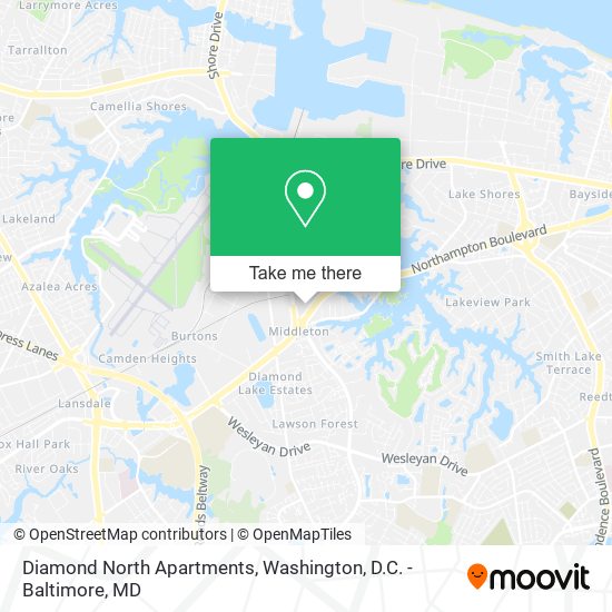 Diamond North Apartments map