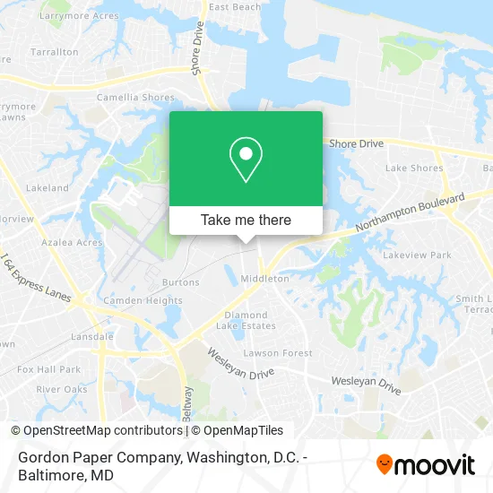 Gordon Paper Company map