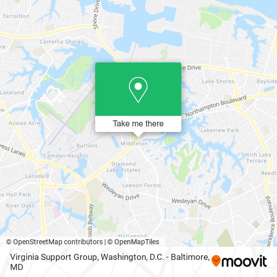 Mapa de Virginia Support Group