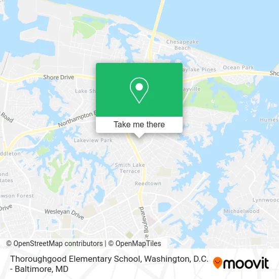 Thoroughgood Elementary School map
