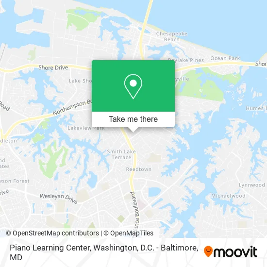 Piano Learning Center map