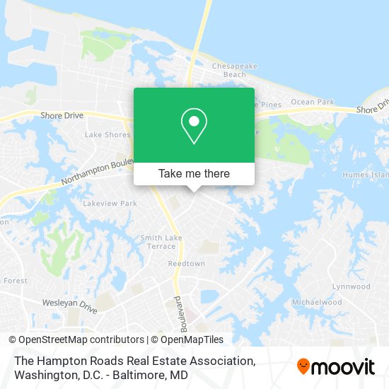 Mapa de The Hampton Roads Real Estate Association