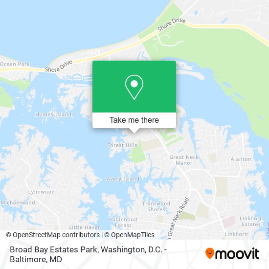 Broad Bay Estates Park map