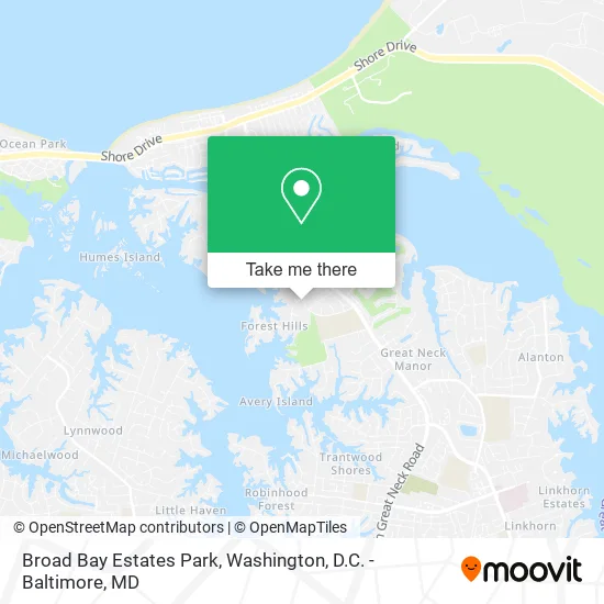 Broad Bay Estates Park map