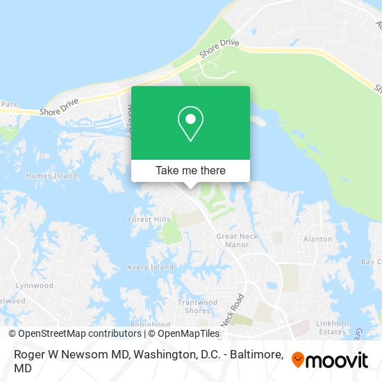 Roger W Newsom MD map
