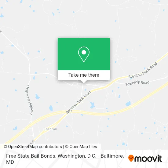 Free State Bail Bonds map