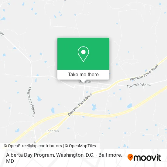 Alberta Day Program map