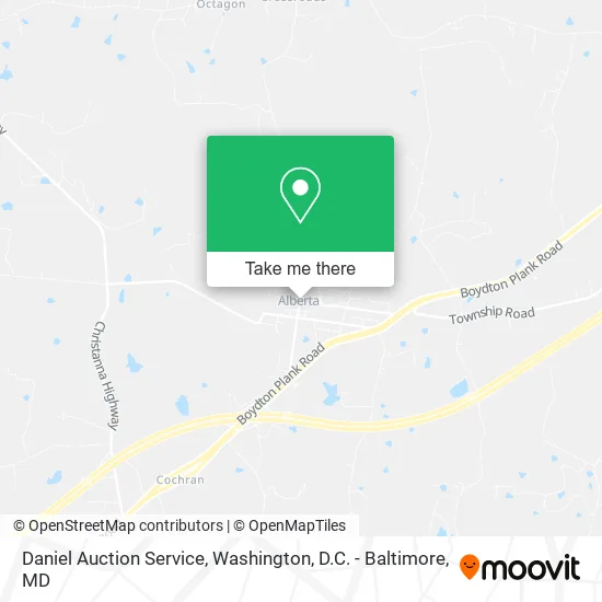 Daniel Auction Service map