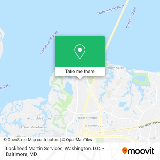 Lockheed Martin Services map